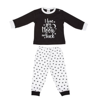 Baby Pyjama Love You Zwart