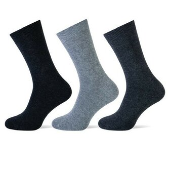Teckel 3-Pack heren sokken Antraciet