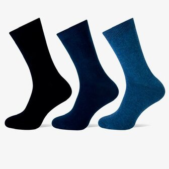 Teckel 3-Pack heren sokken Blauw