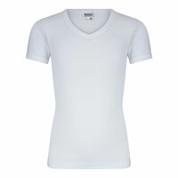 Jongens T-shirt V-hals en K.M. M3000 Wit