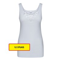 Dames hemd Viola Wit (12 stuks)