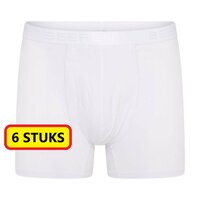 Heren boxerhort Dylan met gulp Wit (6 stuks)