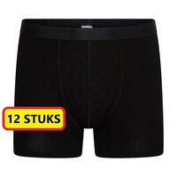 Heren boxerhort Dylan met gulp Zwart (12 stuks)