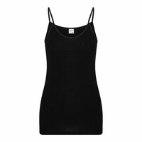 Dames spaghetti hemd Brigitte M3000 Zwart