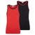 2-Pack Mix&Match Meisjes hemd Rood/Zwart 2-Pack Mix&Match Meisjes hemd Rood/Zwart