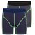 2-Pack Mix&Match Jongens boxershorts uni D.Blauw/Grijs 2-Pack Mix&Match Jongens boxershorts uni D.Blauw/Grijs