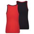 2-Pack Mix&Match Meisjes hemd Rood/Zwart_